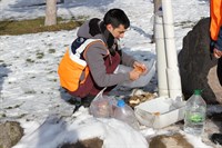 AFAD Afyonkarahisar Gönüllüleri sokak hayvanlarını beslediler