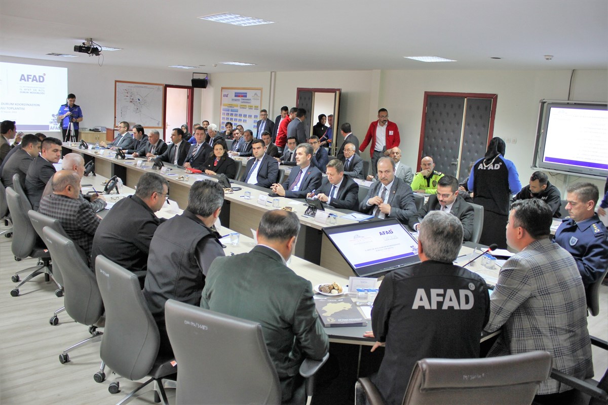 AFAD Afyonkarahisar tamp tatbikat koordinasyon toplantı valilik